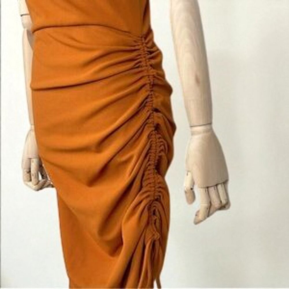 Elliatt Rory One Shoulder Dress Amber - Picture 5 of 6